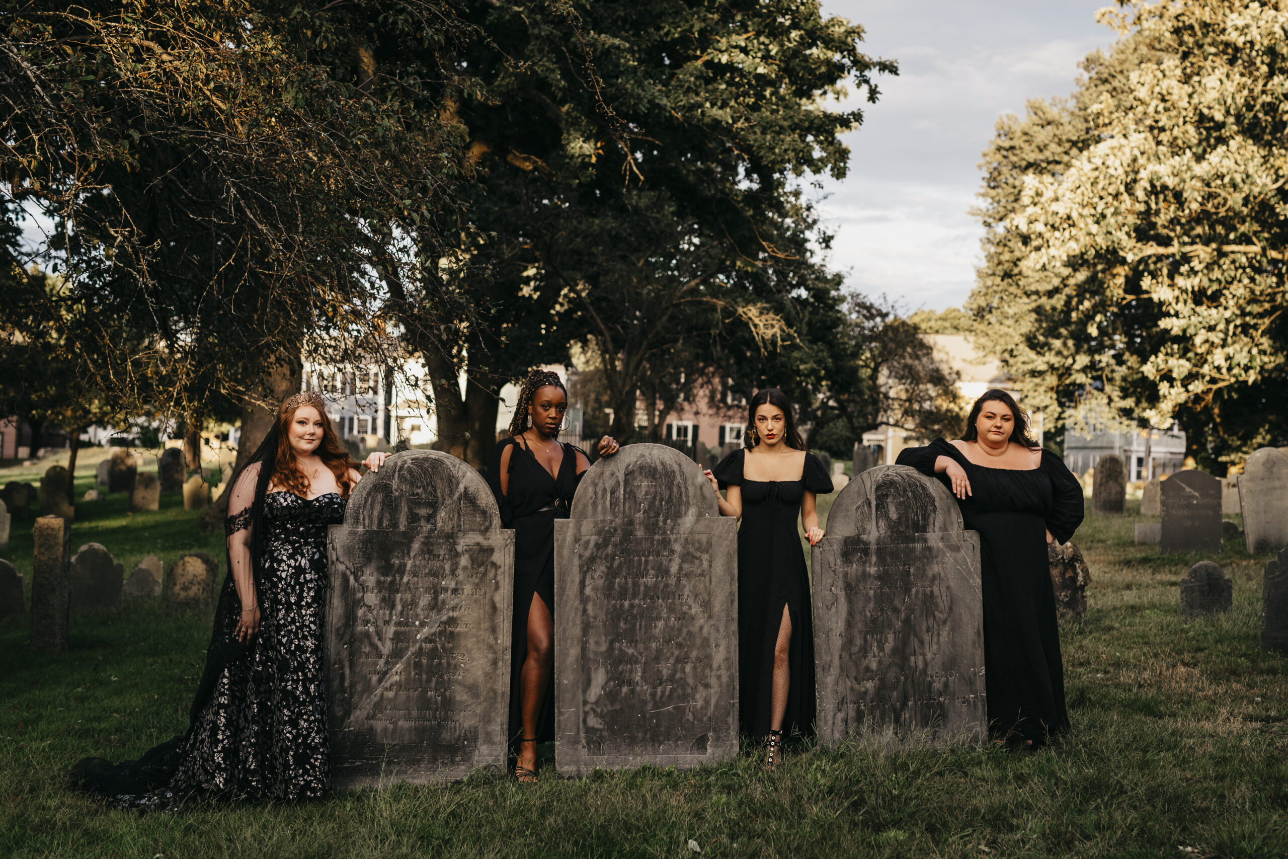 spooky bachelorette photoshoot