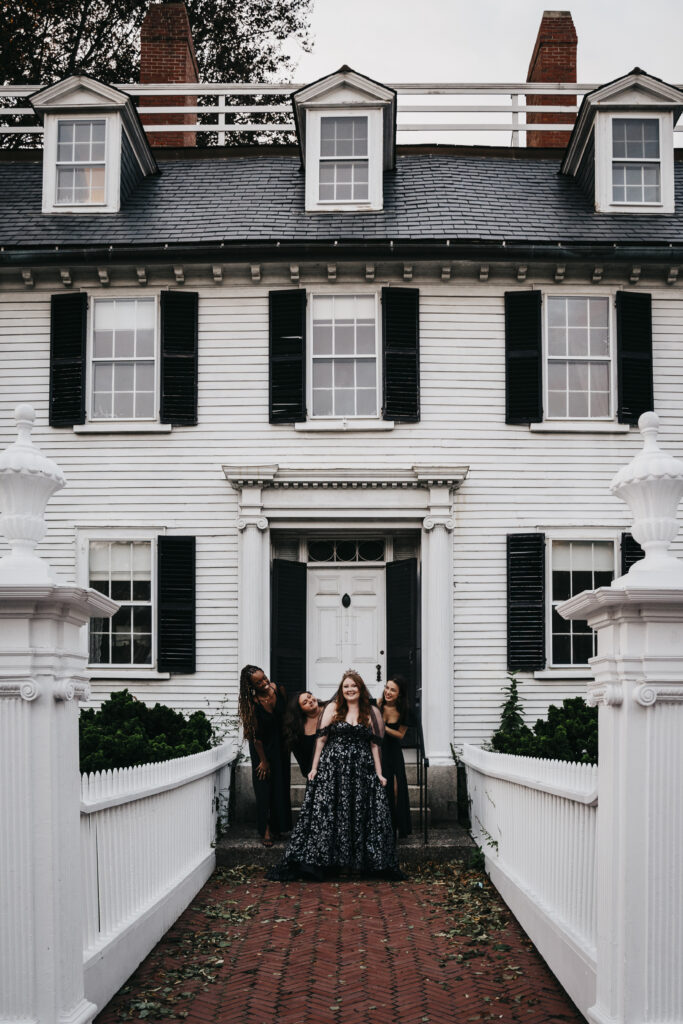 Spooky Salem Bachelorette Photoshoot at the Ropes Mansion