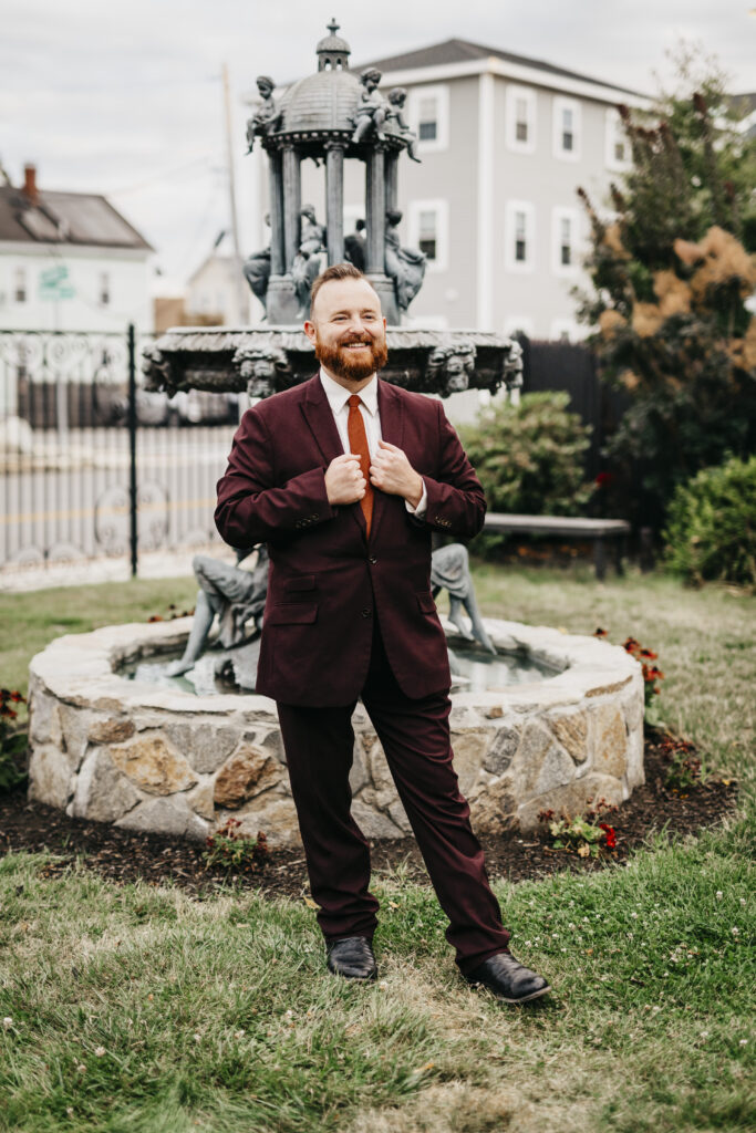 elopement photography at the Satanic Temple in Salem Massachusetts